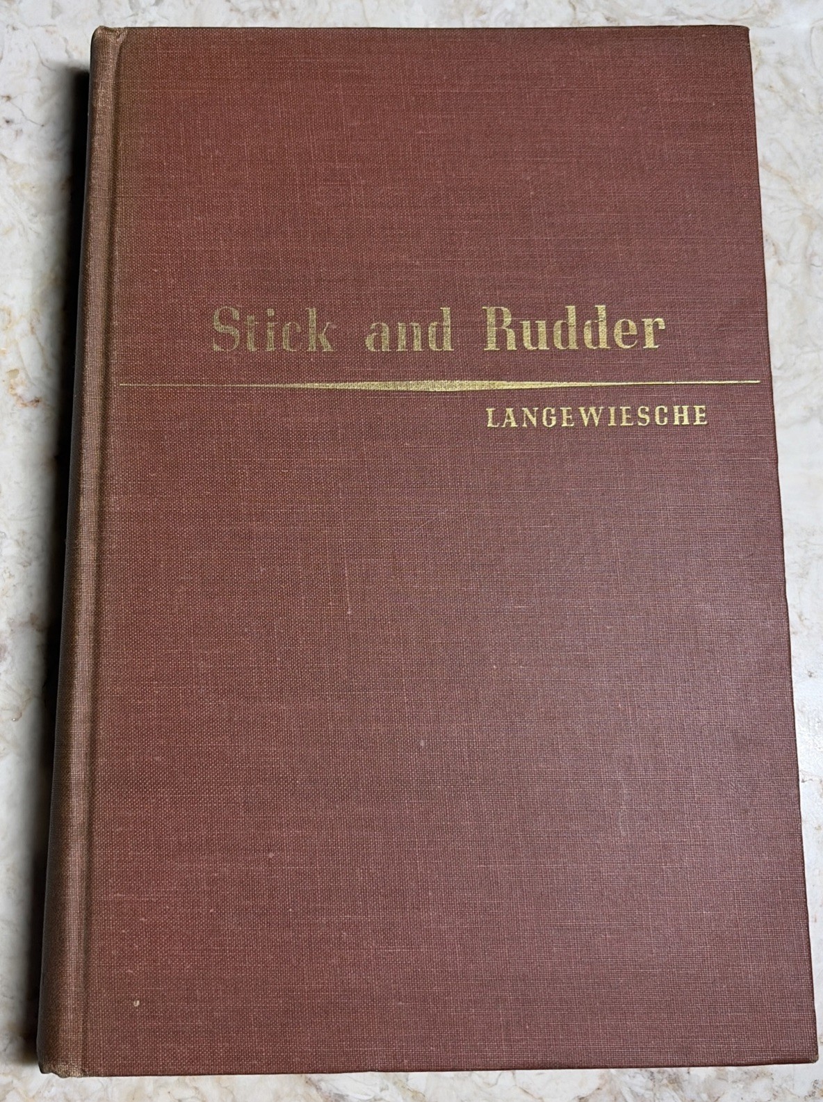 VTG 1944 Stick and Rudder Wolfgang Langewiesche 1st ed. 8th Print Aviation Book VTG 1944 Stick and Rudder Wolfgang Langewiesche 1st ed. 8th Print Aviation Book