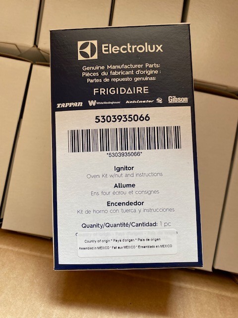Genuine OEM Electrolux Frigidaire Oven Range Burner Igniter 5303935066 (NEW) Genuine OEM Electrolux Frigidaire Oven Range Burner Igniter 5303935066 (NEW)