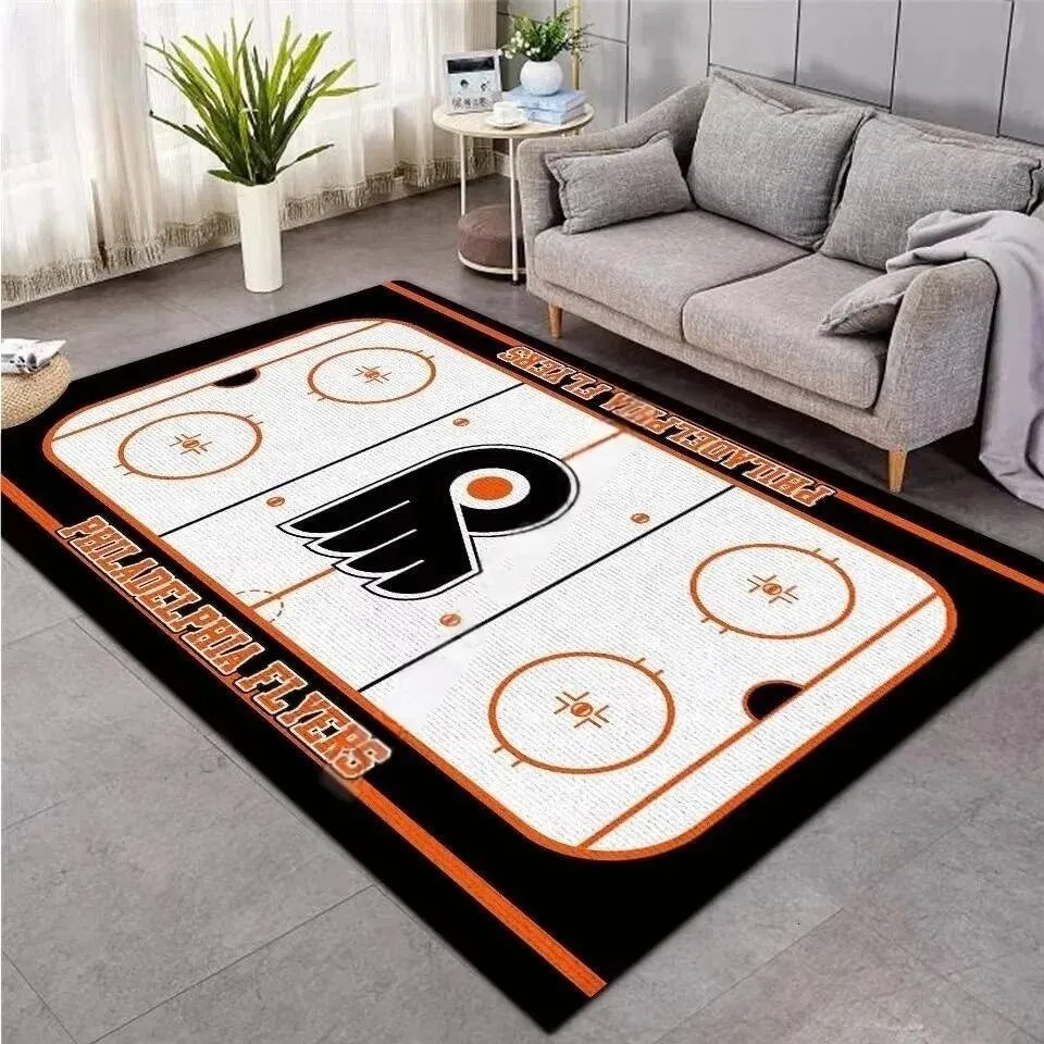 Philadelphia Flyers NHL Hockey Rink Runner Area Rug Mat Carpet 67”x94” Philadelphia Flyers NHL Hockey Rink Runner Area Rug Mat Carpet 67”x94”