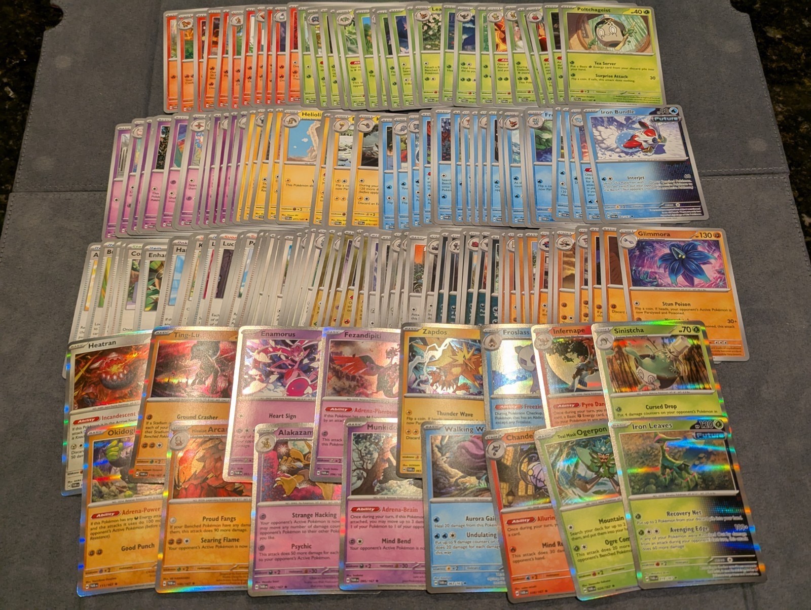 Pokemon Twilight Masquerade Complete Common/Uncommon/Holo Rare Set 147 Cards NM