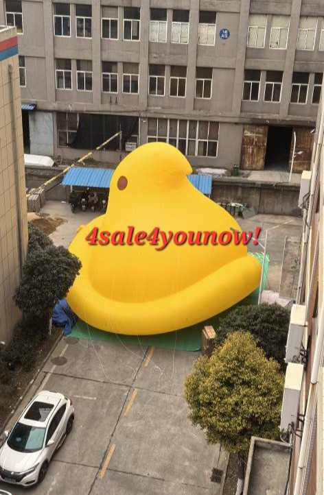 32\' FOOT TALL  INFLATABLE YELLOW EASTER PEEP WITH LED LIGHTS INSIDE NEW