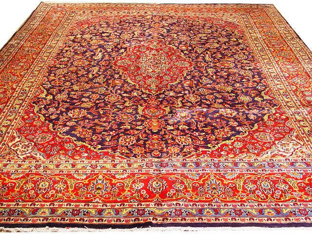 10x13\' Red Traditional Kashaan Rug #S10-4029 10x13\' Red Traditional Kashaan Rug #S10-4029