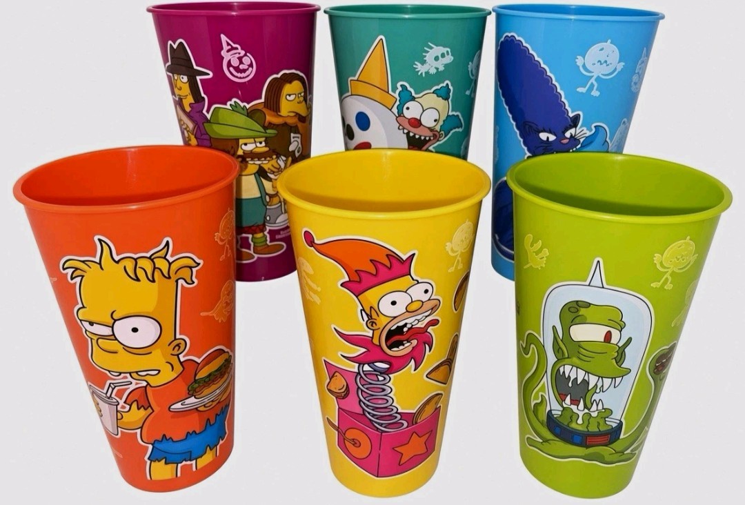 *NEW* Jack in the Box The Simpsons Collectible Cups 6-Cup *COMPLETE SET* *NEW* Jack in the Box The Simpsons Collectible Cups 6-Cup *COMPLETE SET*