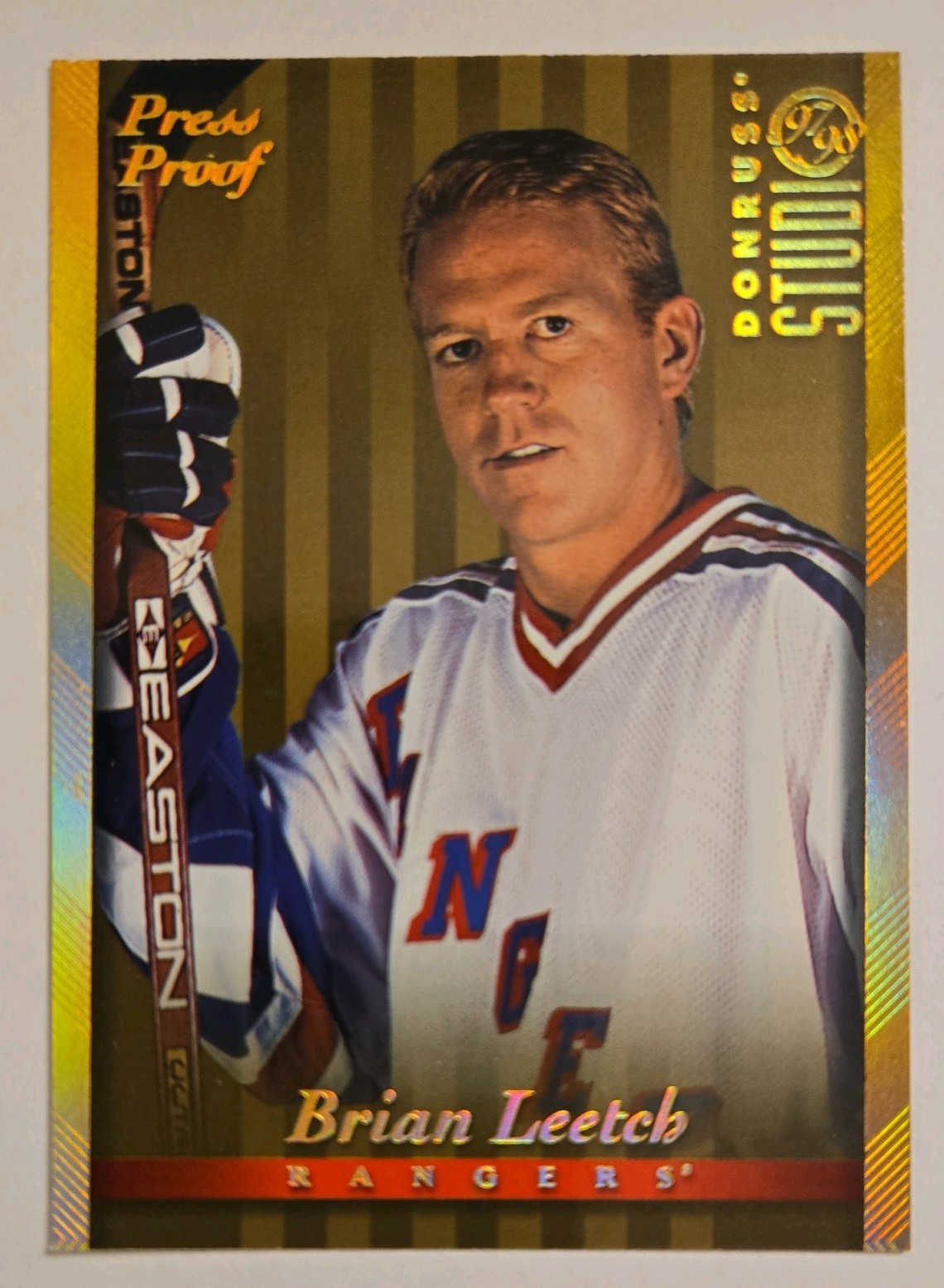 1997-98 Donruss Studio - Brian Leetch #86 Gold Press Proof /250