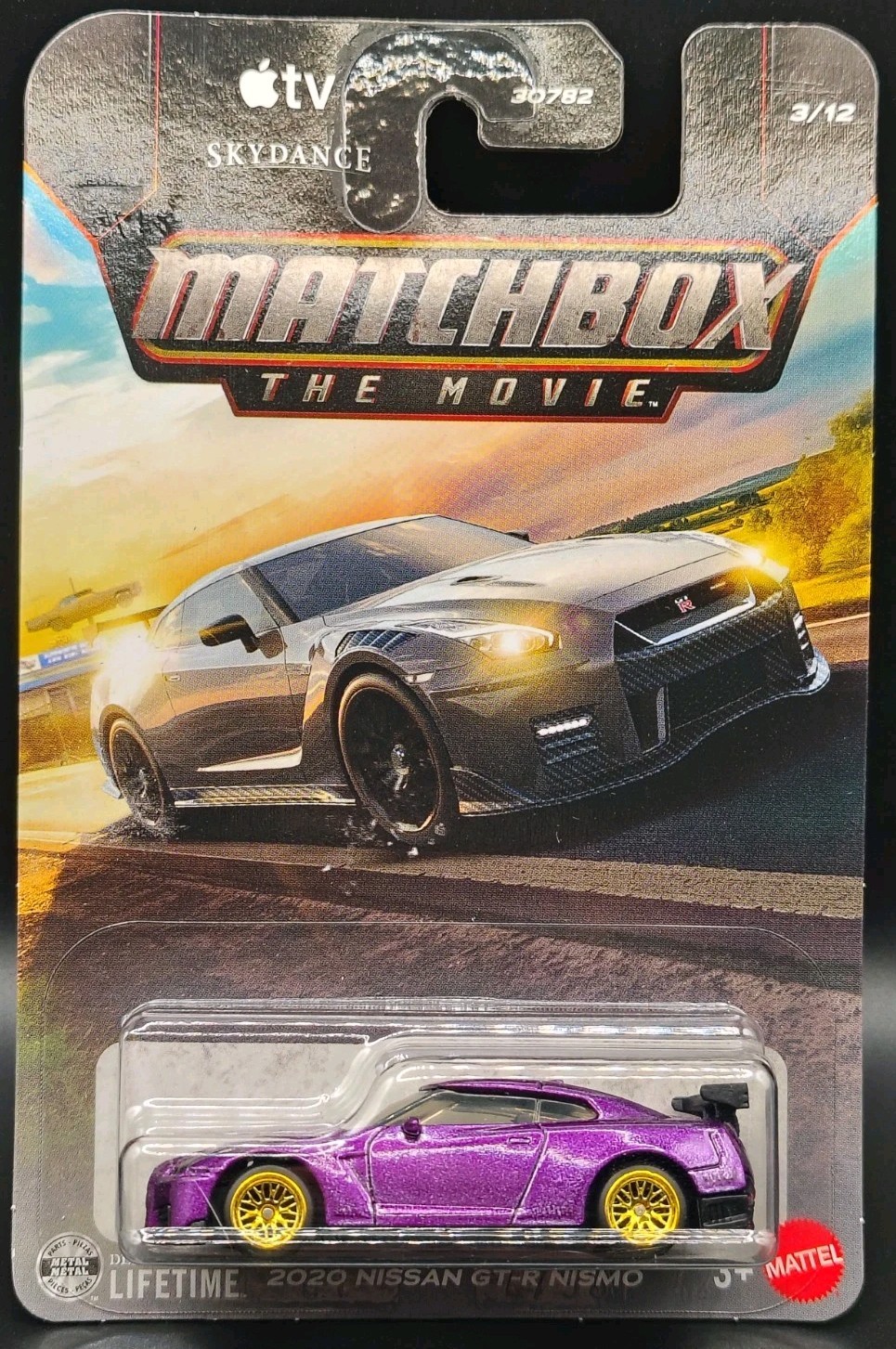 Custom Matchbox 2020 Nissan GT-R Nismo Purple Flakes GBBS OOAK NoSCalpCustoms