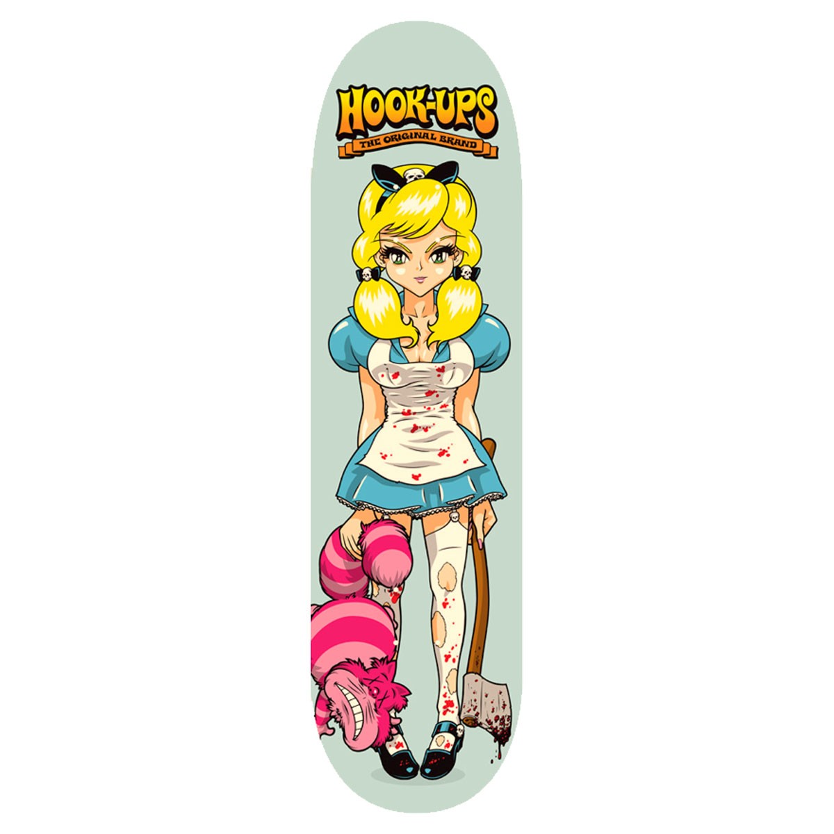 Hook Ups Skateboard Deck Evil Alice 8.5\