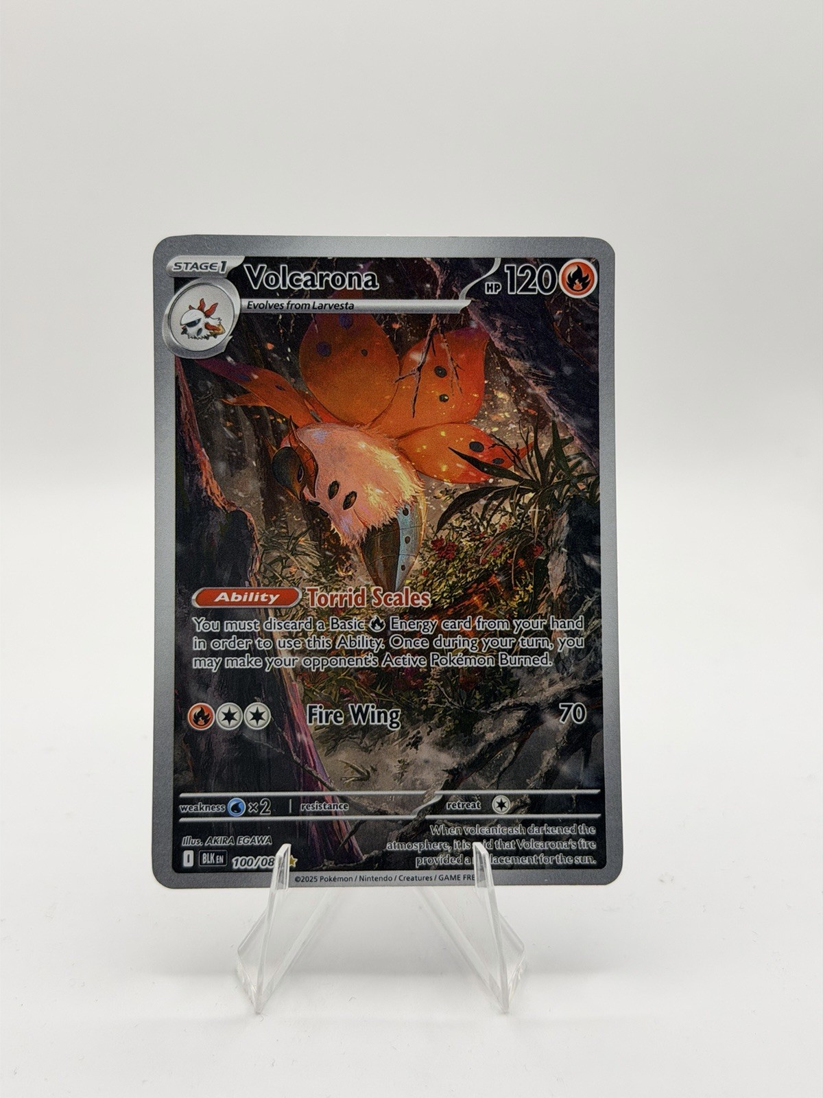Volcarona 100/086 Black Bolt Illustration Rare Pokemon TCG Volcarona 100/086 Black Bolt Illustration Rare Pokemon TCG