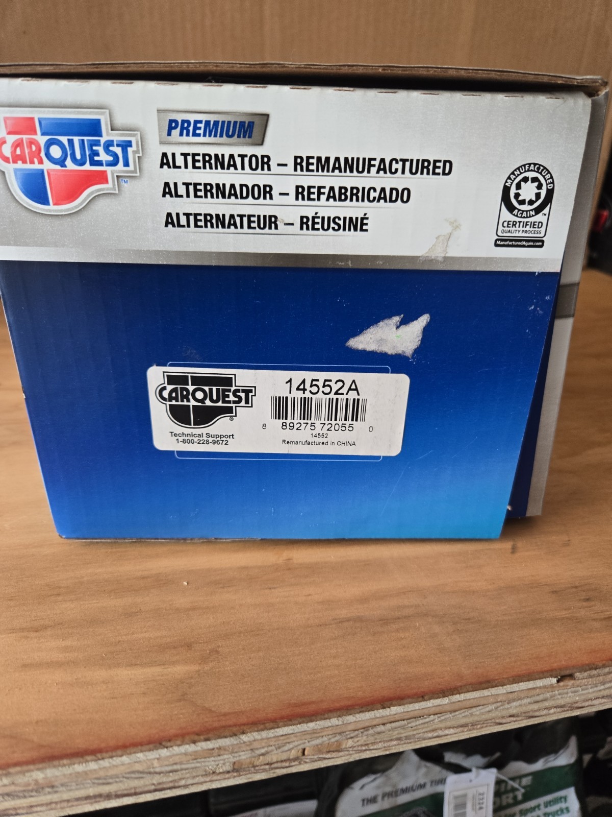 14552A CARQUEST ALTERNATOR **NO CORE** 14552A CARQUEST ALTERNATOR **NO CORE**