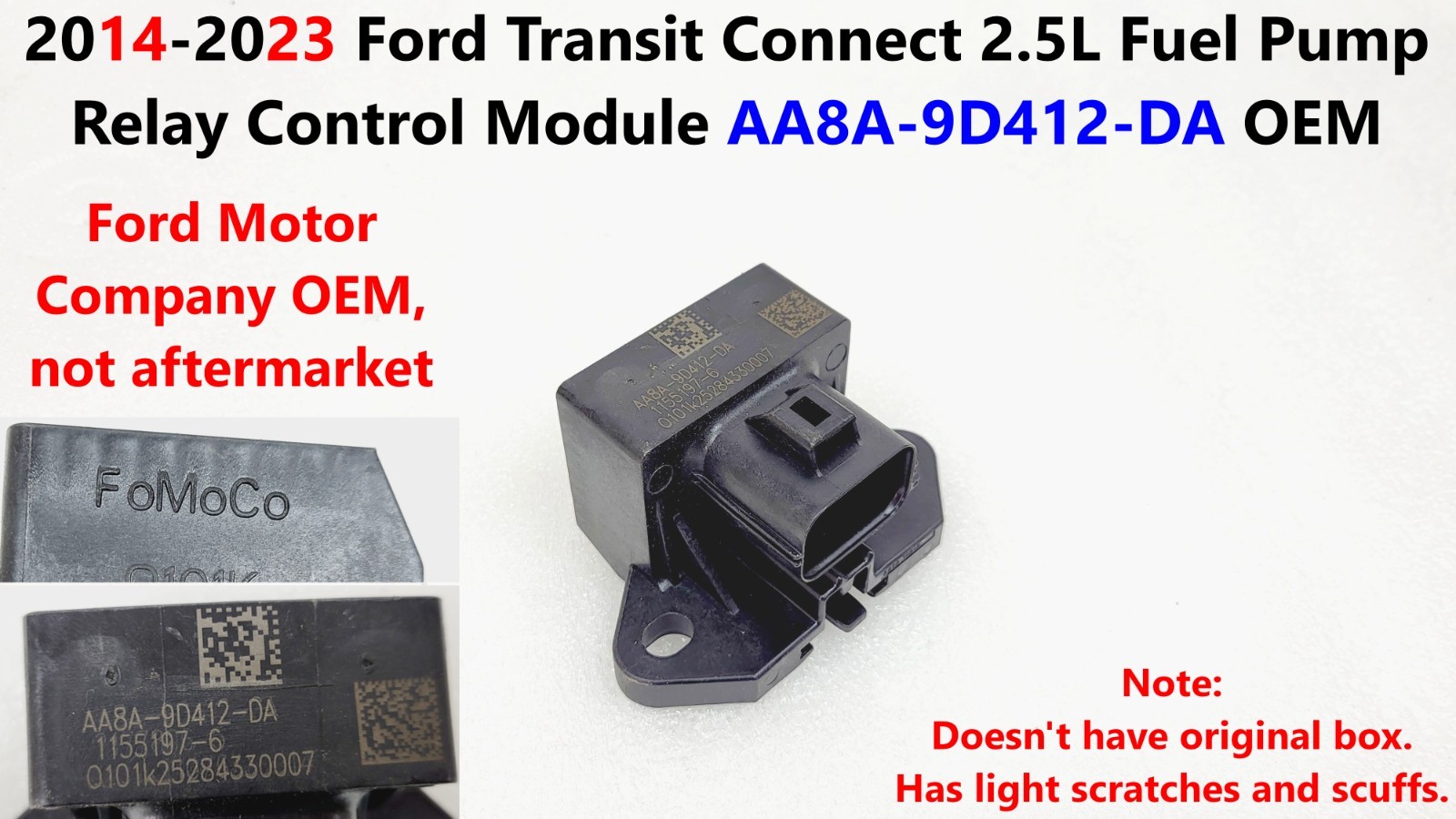2014-2023 Ford Transit Connect 2.5L Fuel Pump Relay Control Module AA8A-9D412-DA