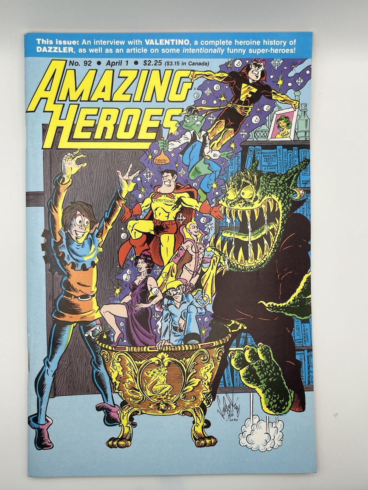 Amazing Heroes No.92 April 1, 1986 New Amazing Heroes No.92 April 1, 1986 New