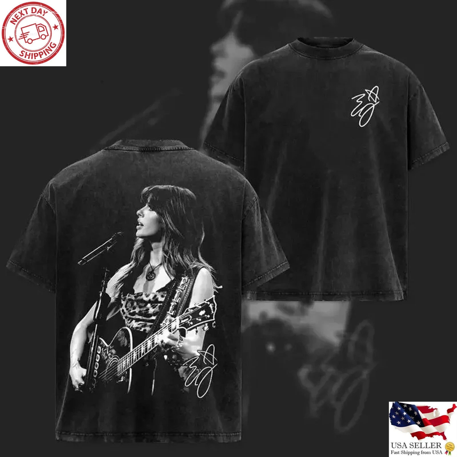 Ella Langley Washed Shirt Vintage Country Concert Graphic Tee