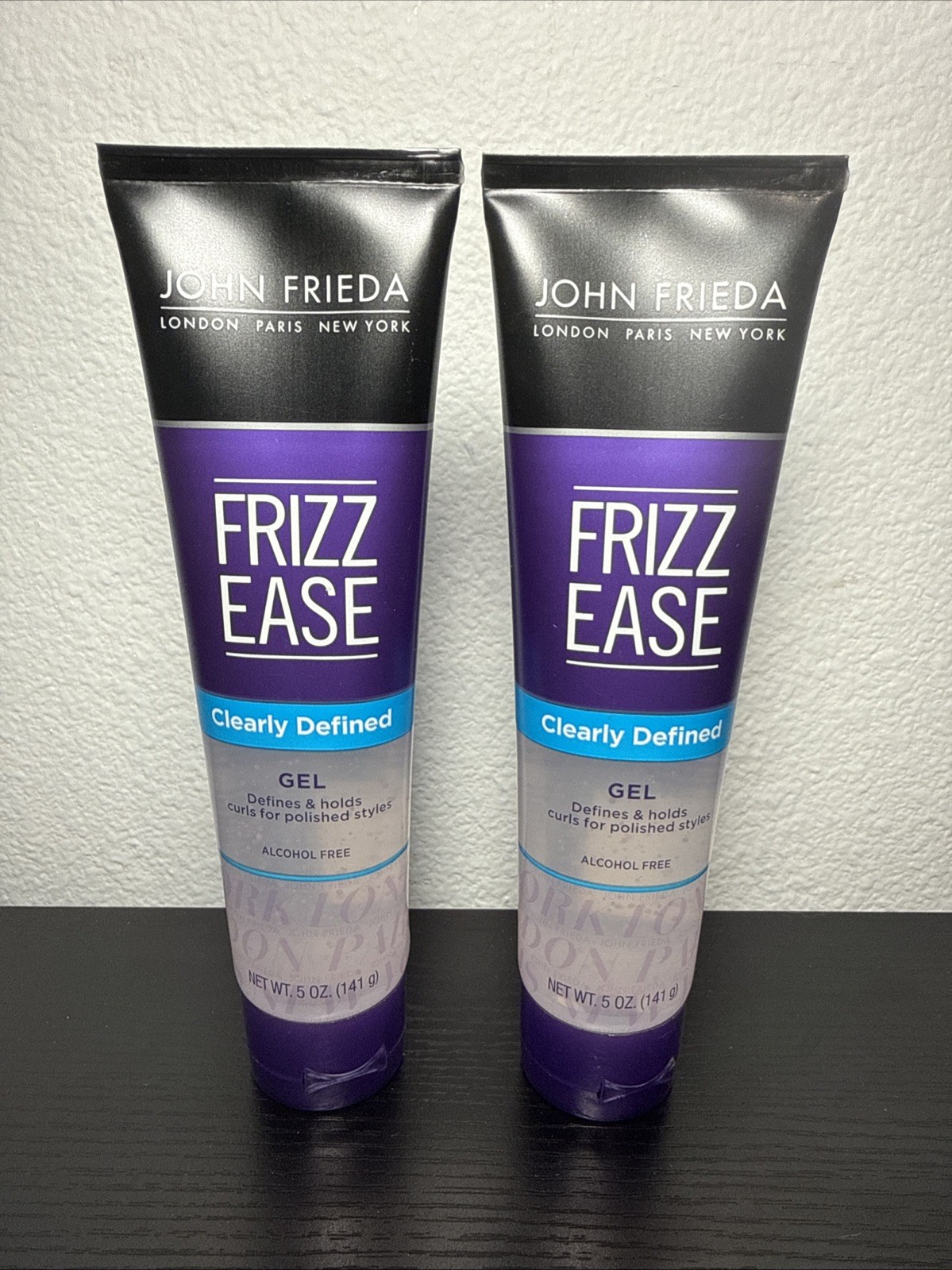 Lot of 2 ORIGINAL 5 Ounce John Frieda Frizz-Ease Gel Clearly Defined