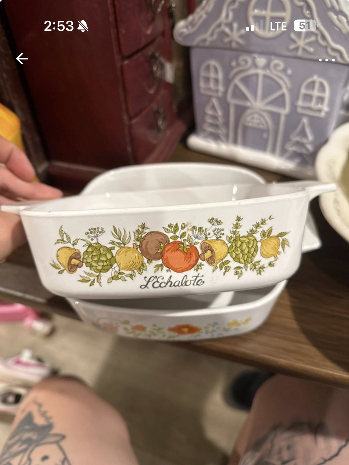 RARE VINTAGE SPICE OF LIFE L\'ECHALOTE 1970-80\'S BAKE CASSEROLE CORNINGWARE A-1-B RARE VINTAGE SPICE OF LIFE L\'ECHALOTE 1970-80\'S BAKE CASSEROLE CORNINGWARE A-1-B