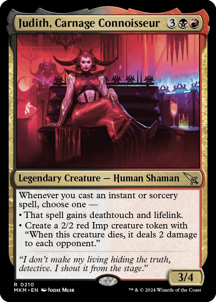 NM Judith, Carnage Connoisseur [MKM - 210] Rare Magic
