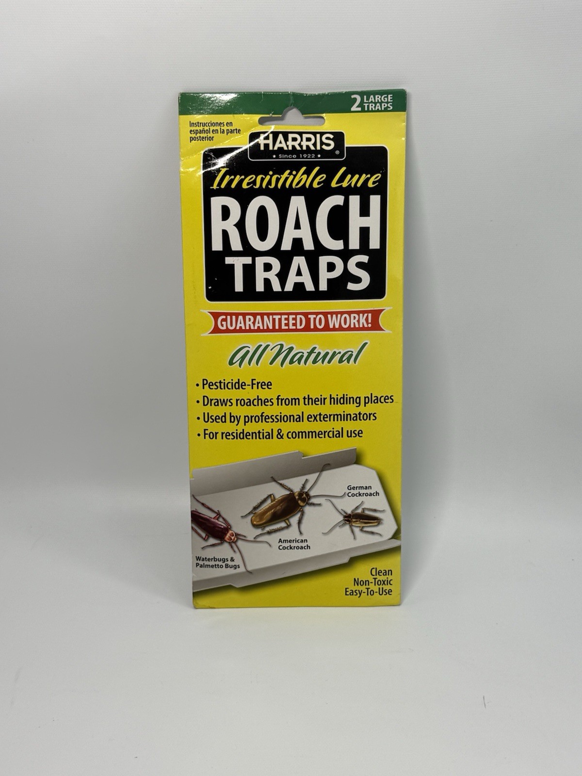 Harris RTRP 2 Pack Large Roach Traps With Lure Harris RTRP 2 Pack Large Roach Traps With Lure