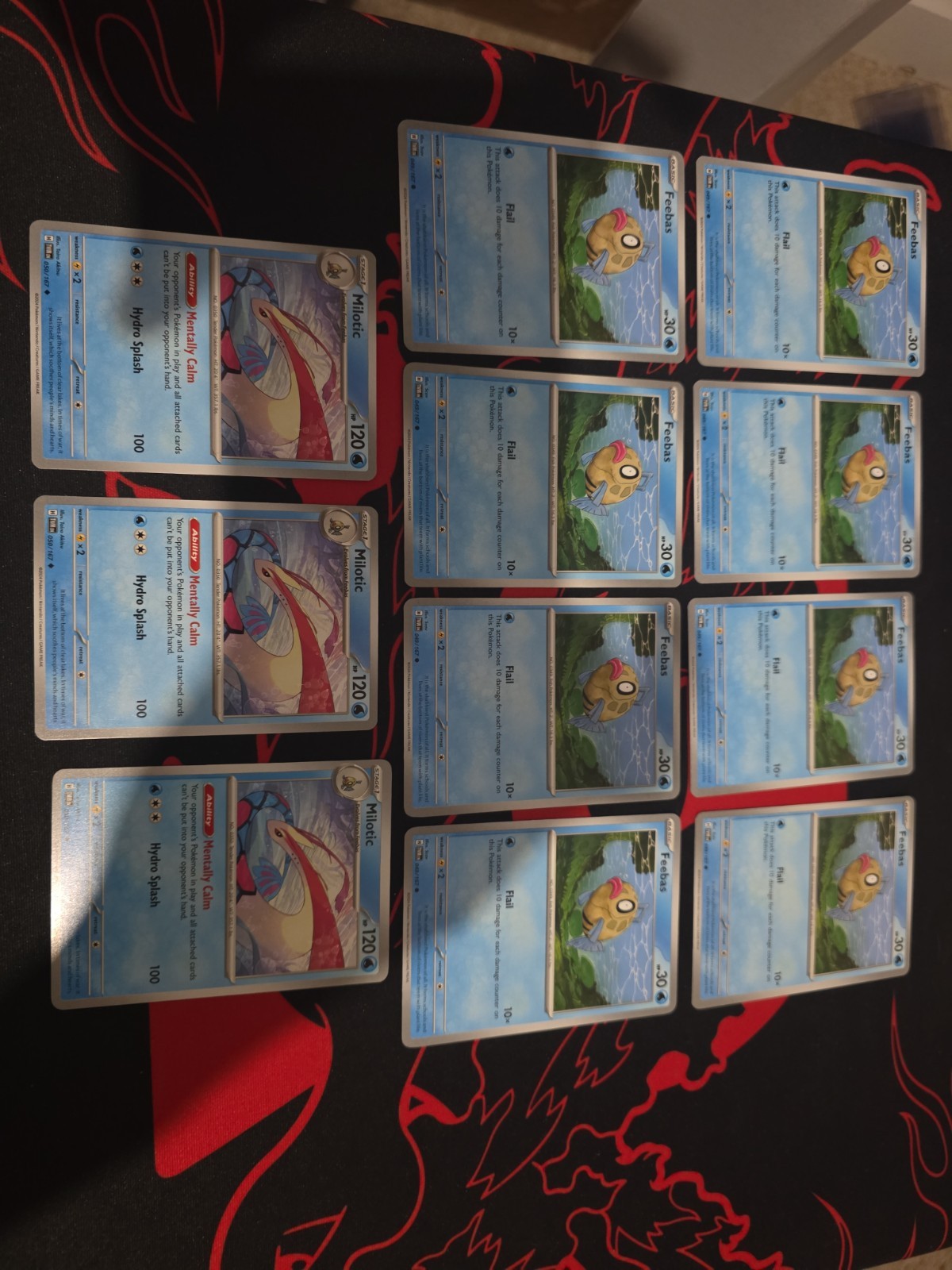PokemonFeebas X8 049/167 Milotic X3 050/167 Sv06: Twilight Masquerade Regular PokemonFeebas X8 049/167 Milotic X3 050/167 Sv06: Twilight Masquerade Regular