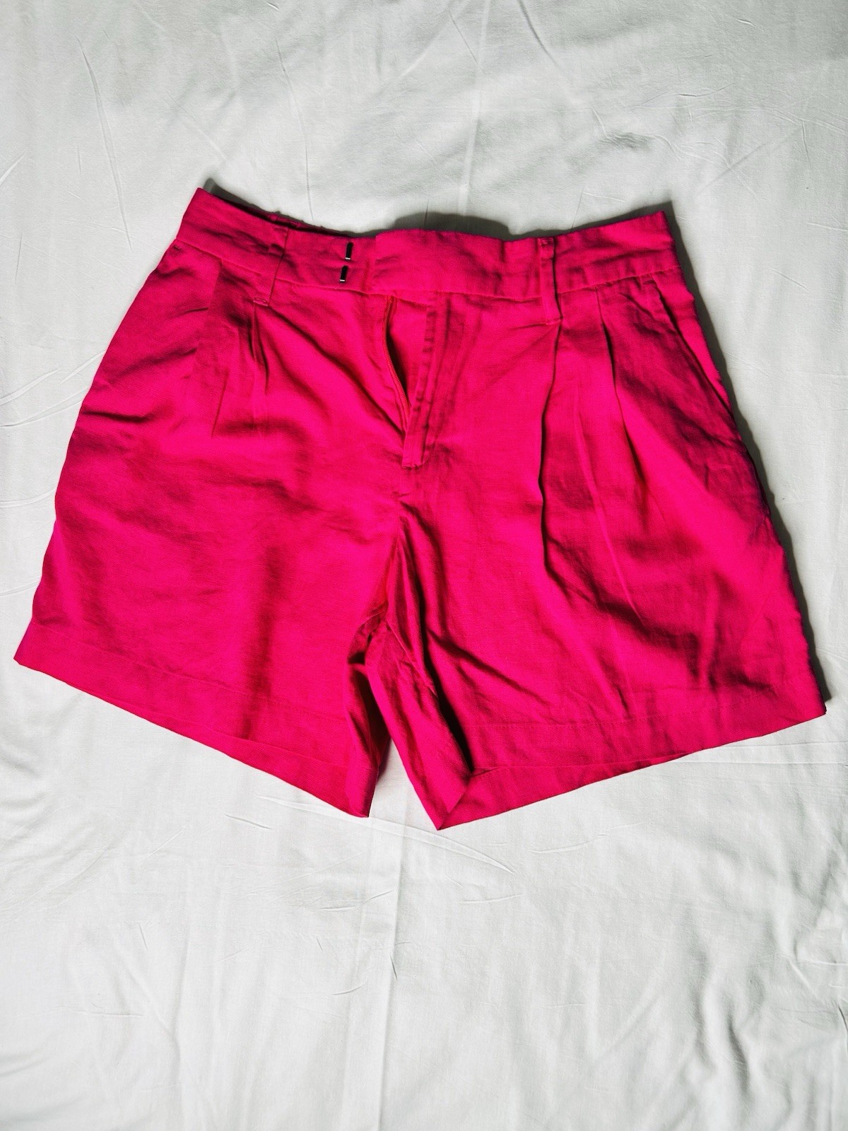 A New Day Pink Shorts Size 8 & Medium Pleated Tank Top 2 Piece Summer Set