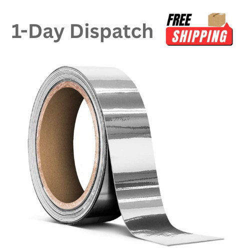 VViViD Gloss Silver Chrome Vinyl Tape – 1\