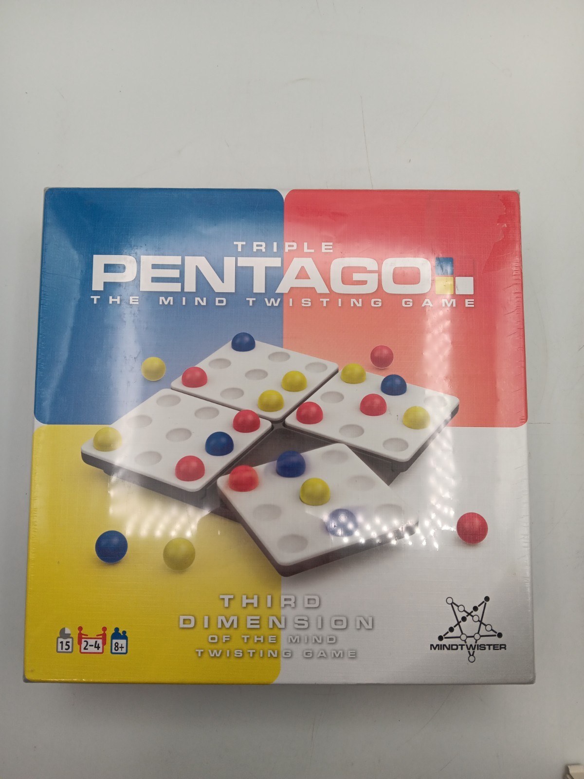 TRIPLE PENTAGO The Mind Twisting Game 100% COMPLETE Martinex Mindtwister, CIB