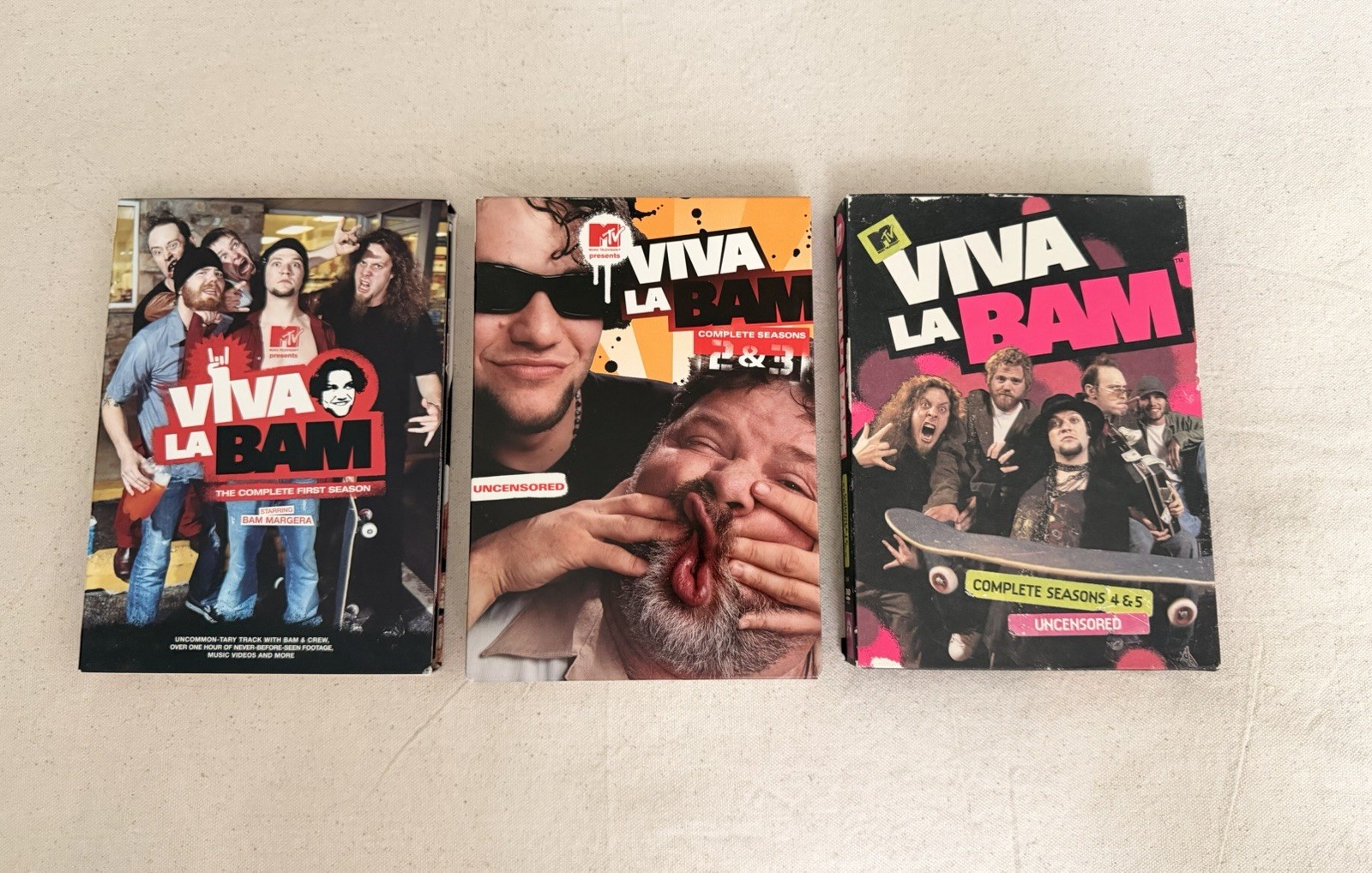 MTV Viva La Bam DVD Complete Seasons 1-5 Uncensored w/ Bam Margera MTV Viva La Bam DVD Complete Seasons 1-5 Uncensored w/ Bam Margera