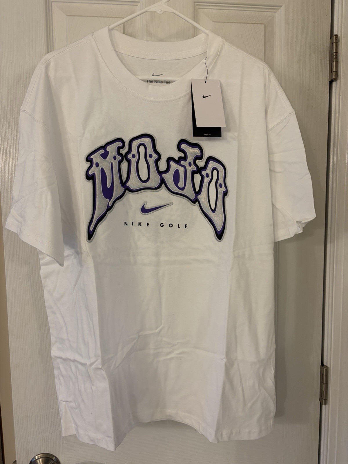 New Nike Golf MOJO T-Shirt Men\'s Large White Rare New Nike Golf MOJO T-Shirt Men\'s Large White Rare