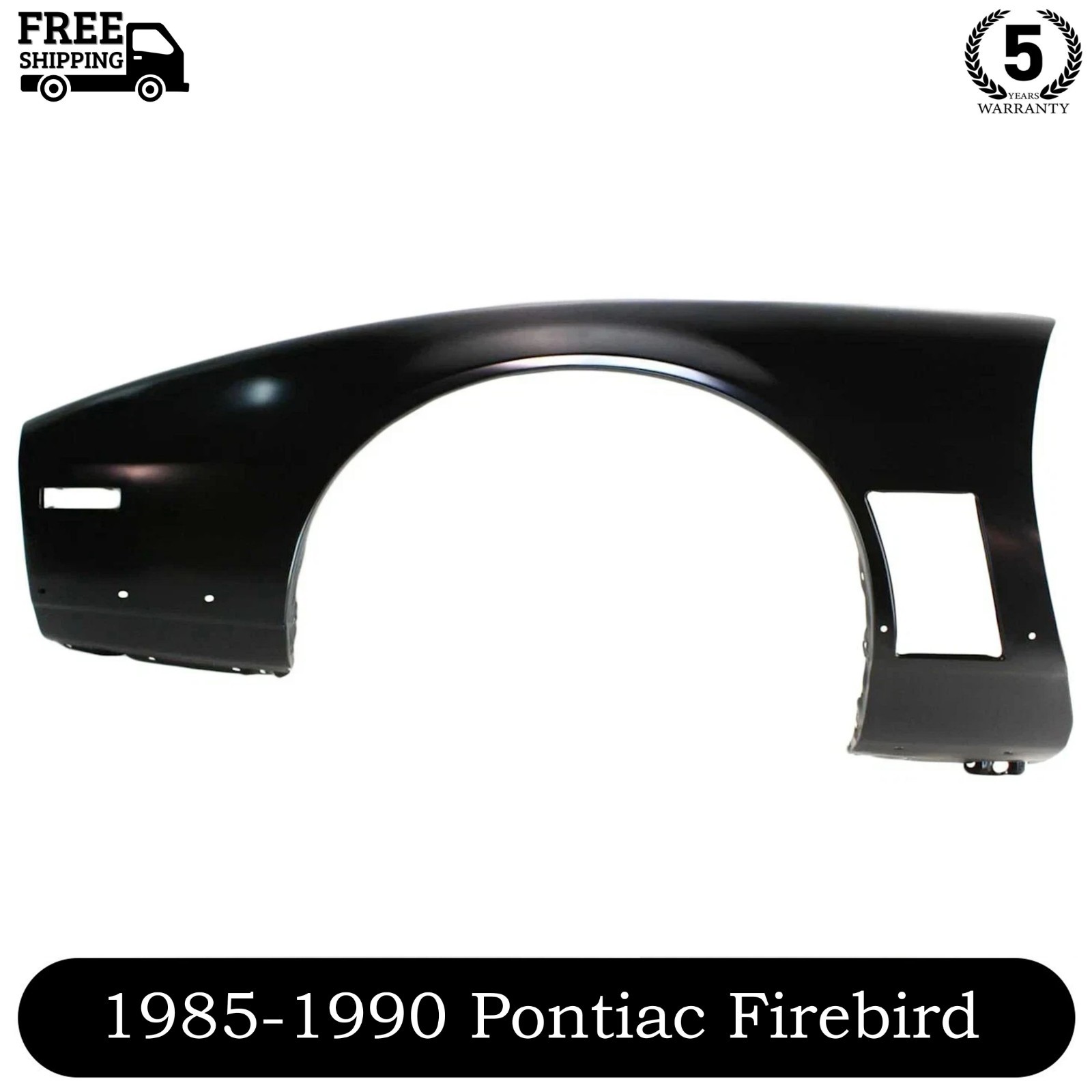 NEW Front Fender Assembly Left Driver Side Primed For 1985-1990 Pontiac Firebird
