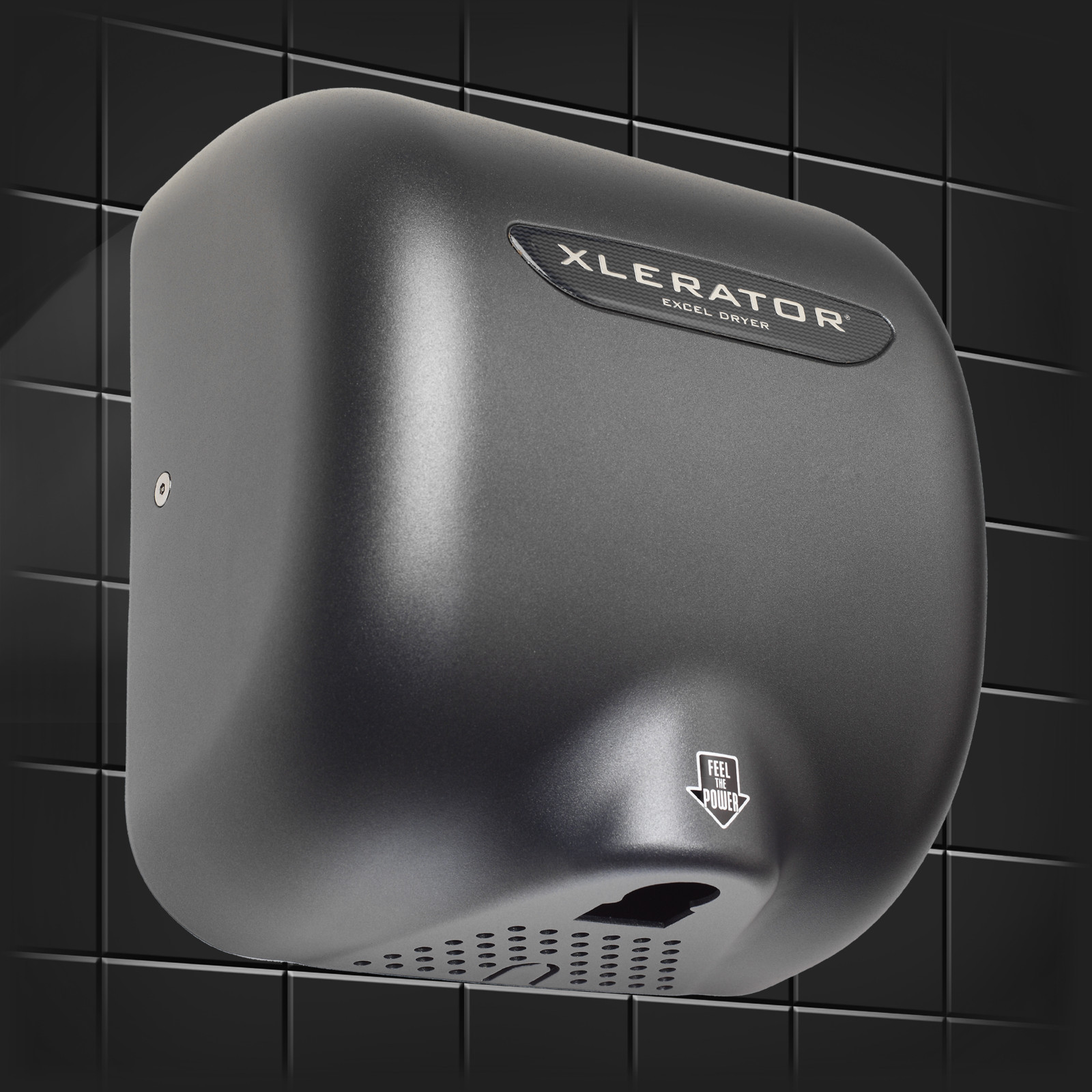 Excel Dryer XL-GR Xlerator Graphite Hand Dryer, 120 Volt, Free Quieter Nozzle