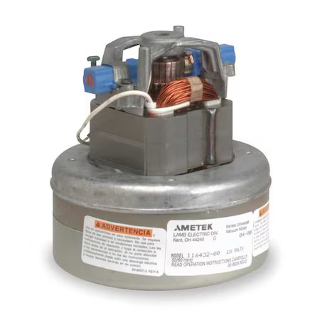 Ametek 115744 Vacuum Motor, 120V Ac, 98 Cfm, 23600 Rpm Ametek 115744 Vacuum Motor, 120V Ac, 98 Cfm, 23600 Rpm