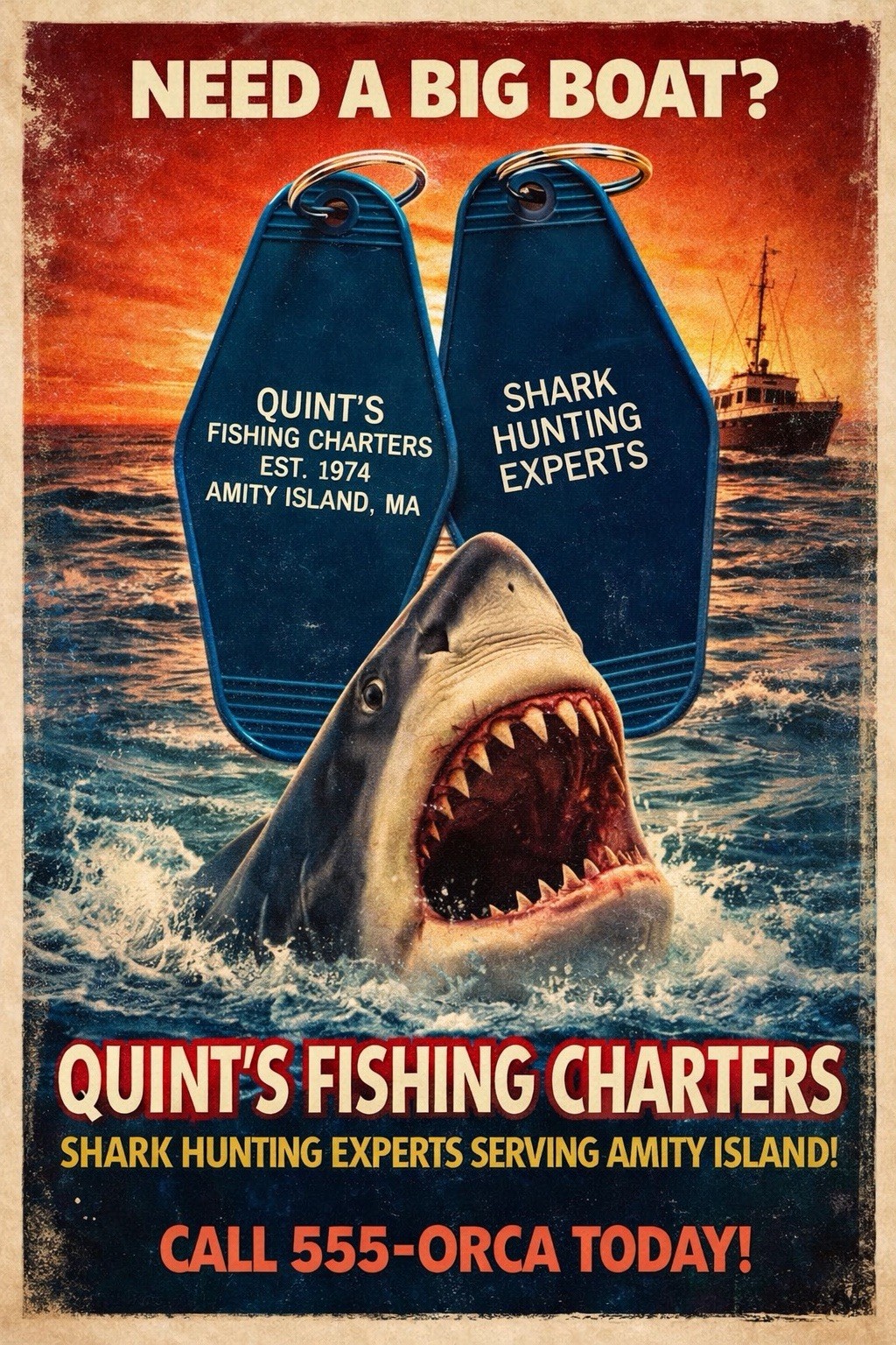 JAWS inspired Quint's Fishing Charters JAWS inspired Quint's Fishing Charters