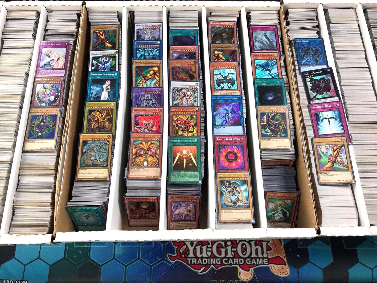 YUGIOH 50 CARDS ALL HOLOGRAPHIC HOLO FOIL COLLECTION BOX GREAT DECK STARTER