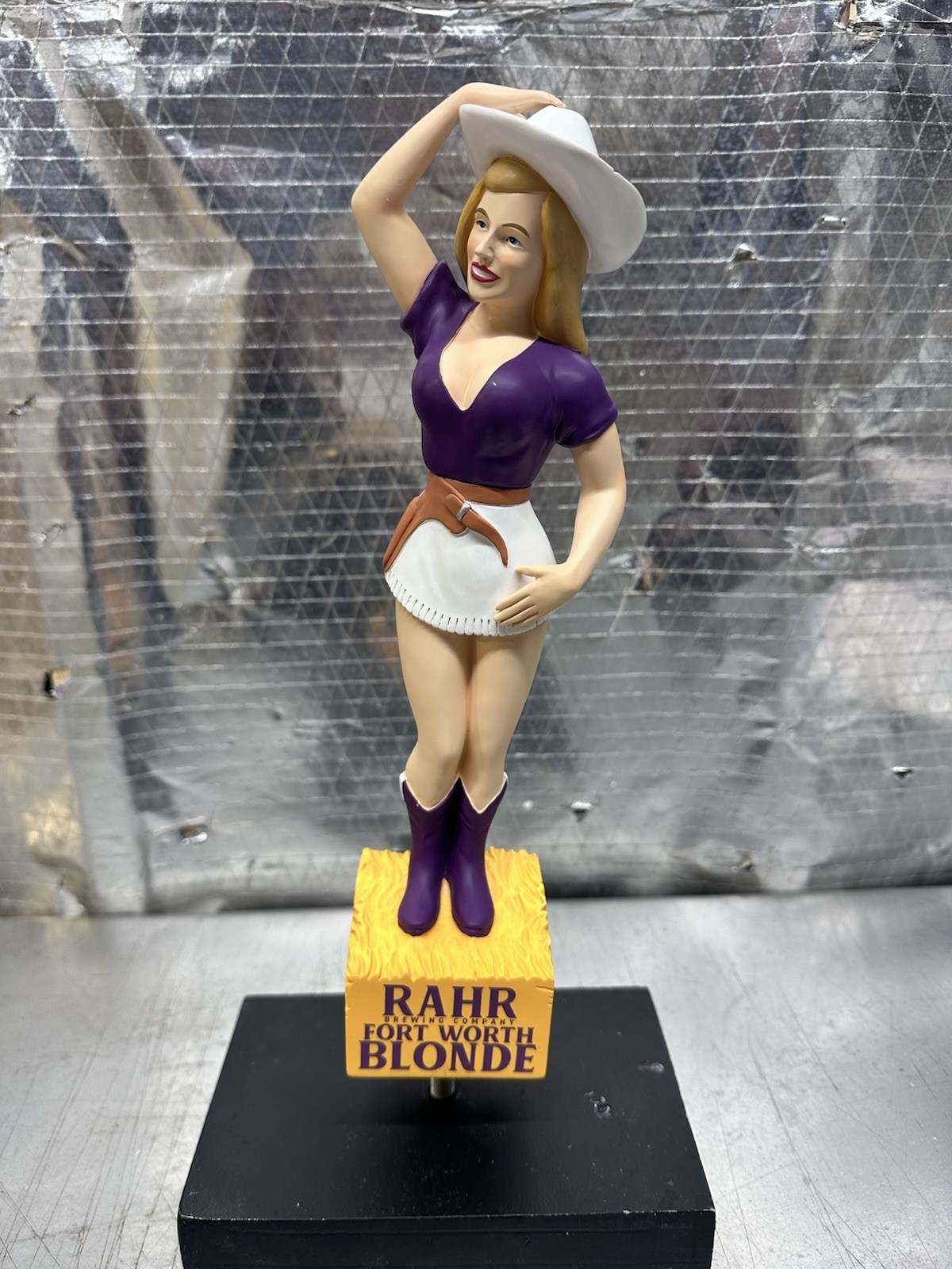 Rare Fort Worth Blonde Beer Tap Handle Rahr Brewing Company Rare Fort Worth Blonde Beer Tap Handle Rahr Brewing Company