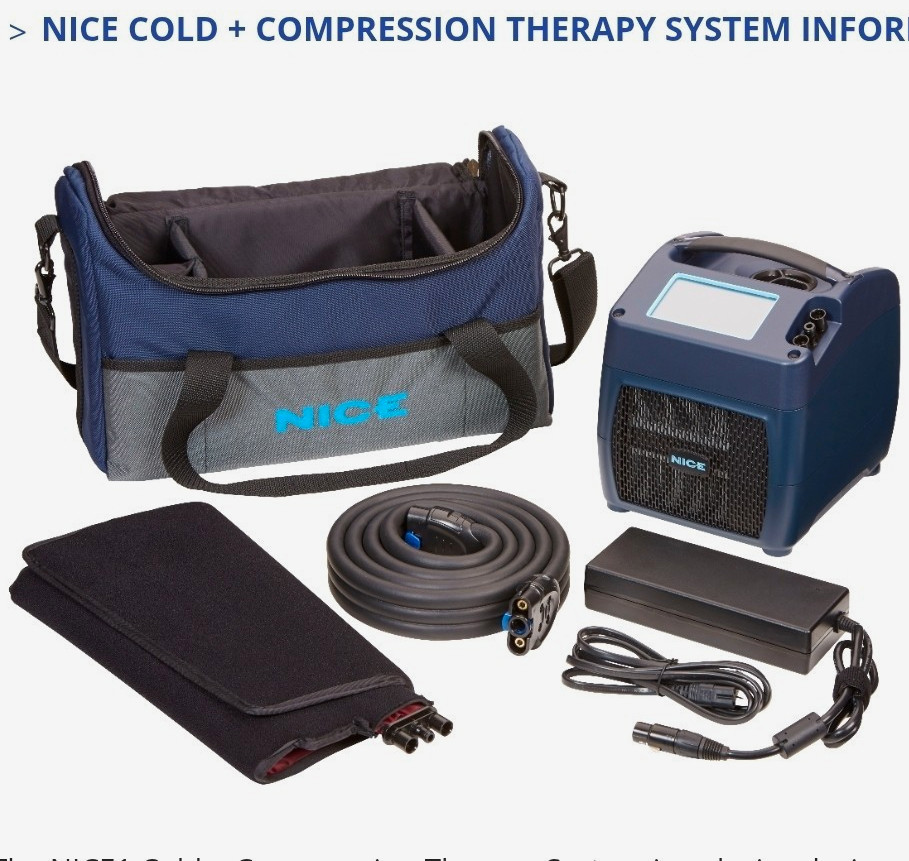 NICE NICE1 Cold + Compression Therapy System for Pain Relief w/ Carry Bag