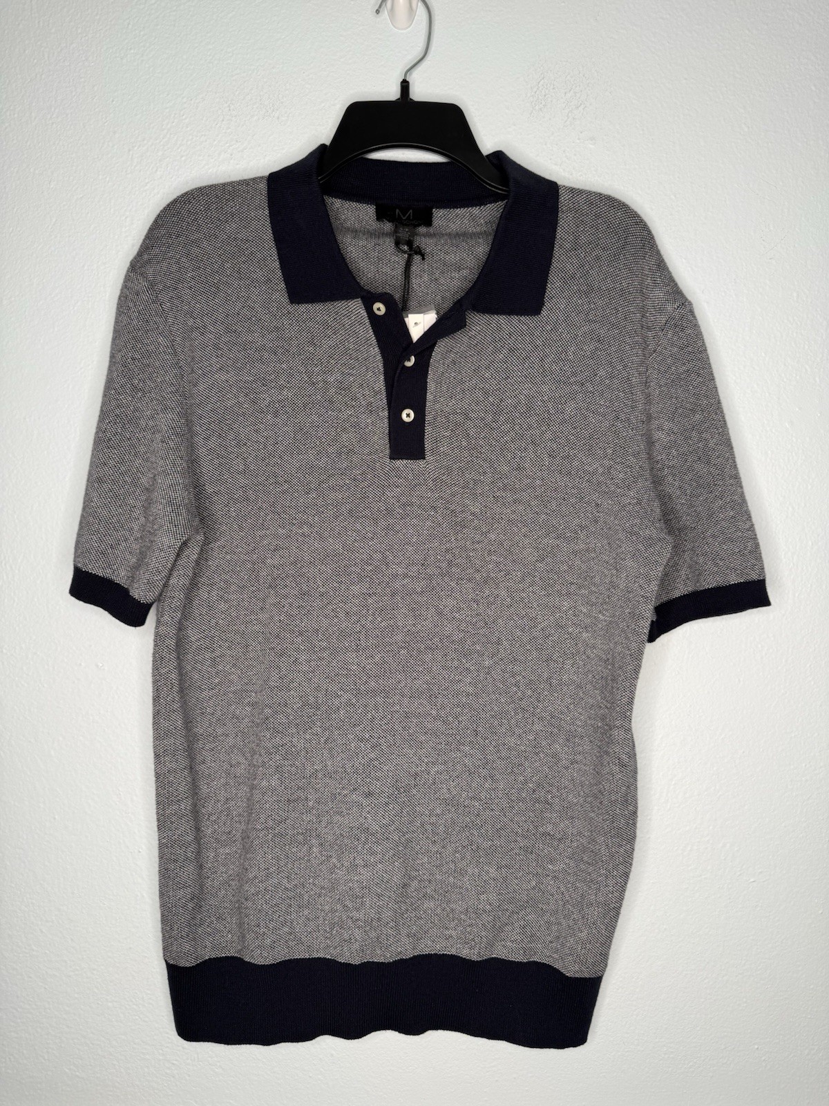 Magaschoni Sweater Mens Small New NWT Shirt Knit Pullover Golf