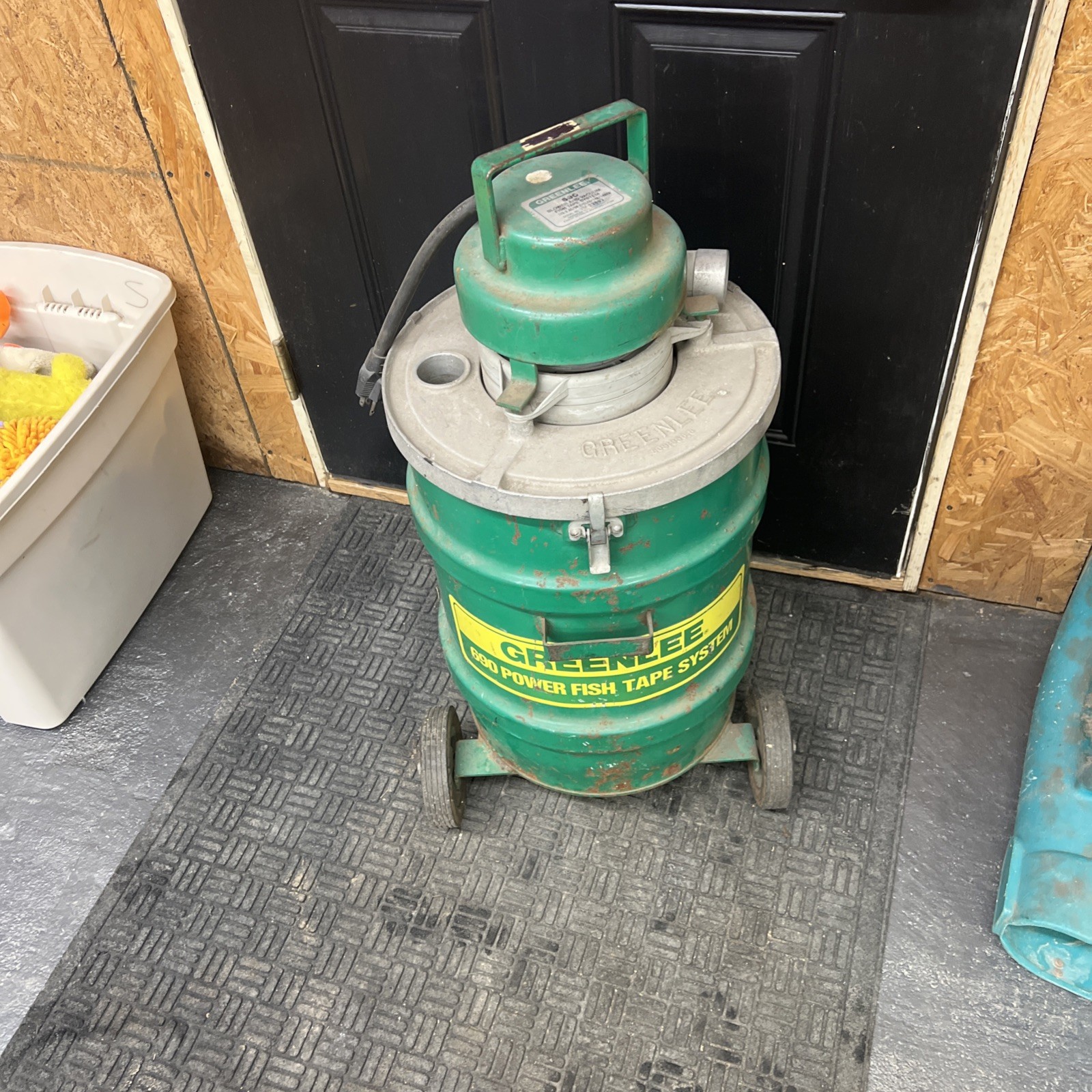 🇺🇸Greenlee 690 Vacuum/Blower Power Fish Tape System /Tested , working w/hose 🇺🇸Greenlee 690 Vacuum/Blower Power Fish Tape System /Tested , working w/hose