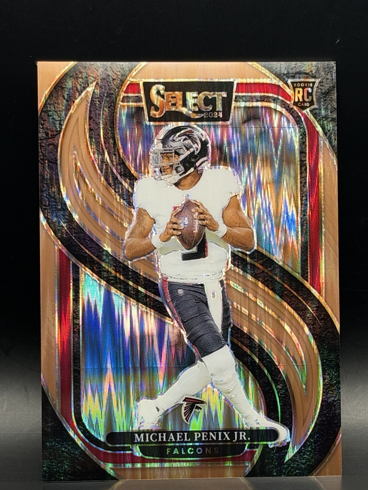 2024 Panini Select - Premier Level Michael Penix Jr. #110 Copper Shock Prizm...