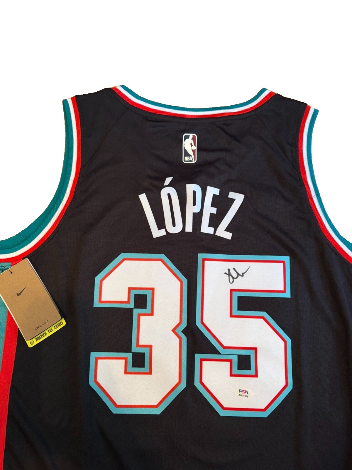 Karim Lopez Signed Autographed Memphis Grizzlies Jersey PSA/DNA COA AUTHENTIC 
