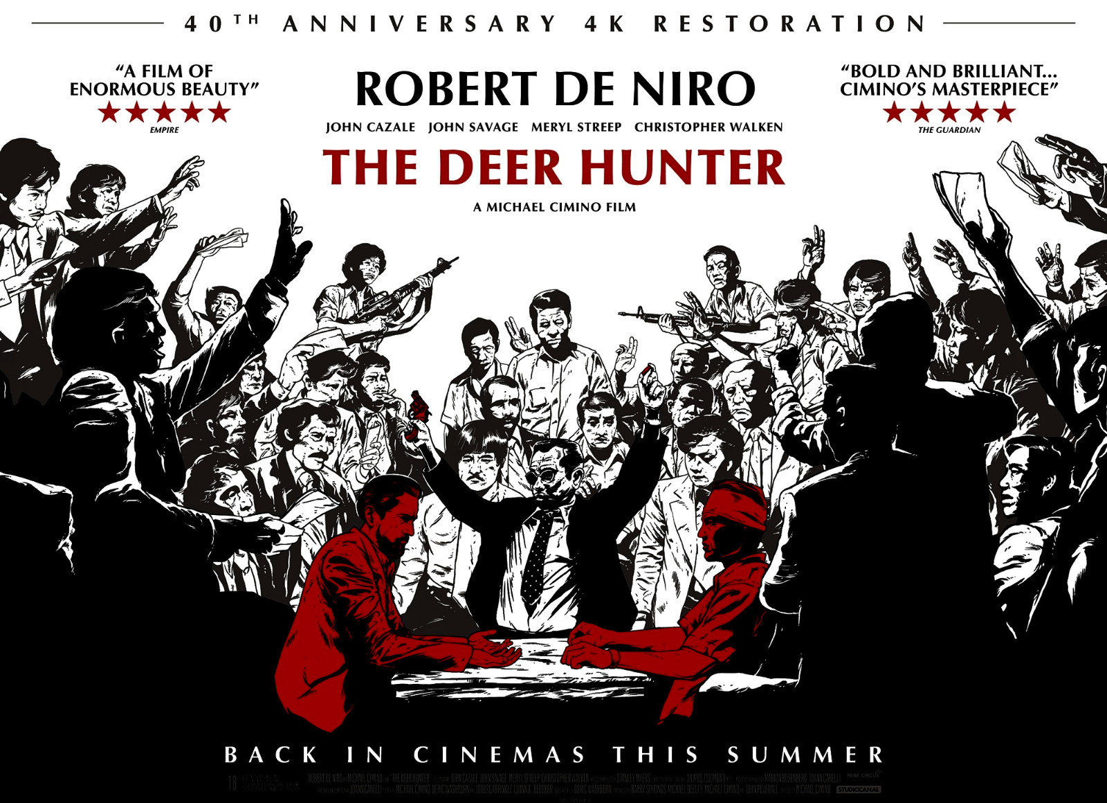 1978 The Deer Hunter Robert De Niro War Drama Poster 11 x 16.5 1978 The Deer Hunter Robert De Niro War Drama Poster 11 x 16.5