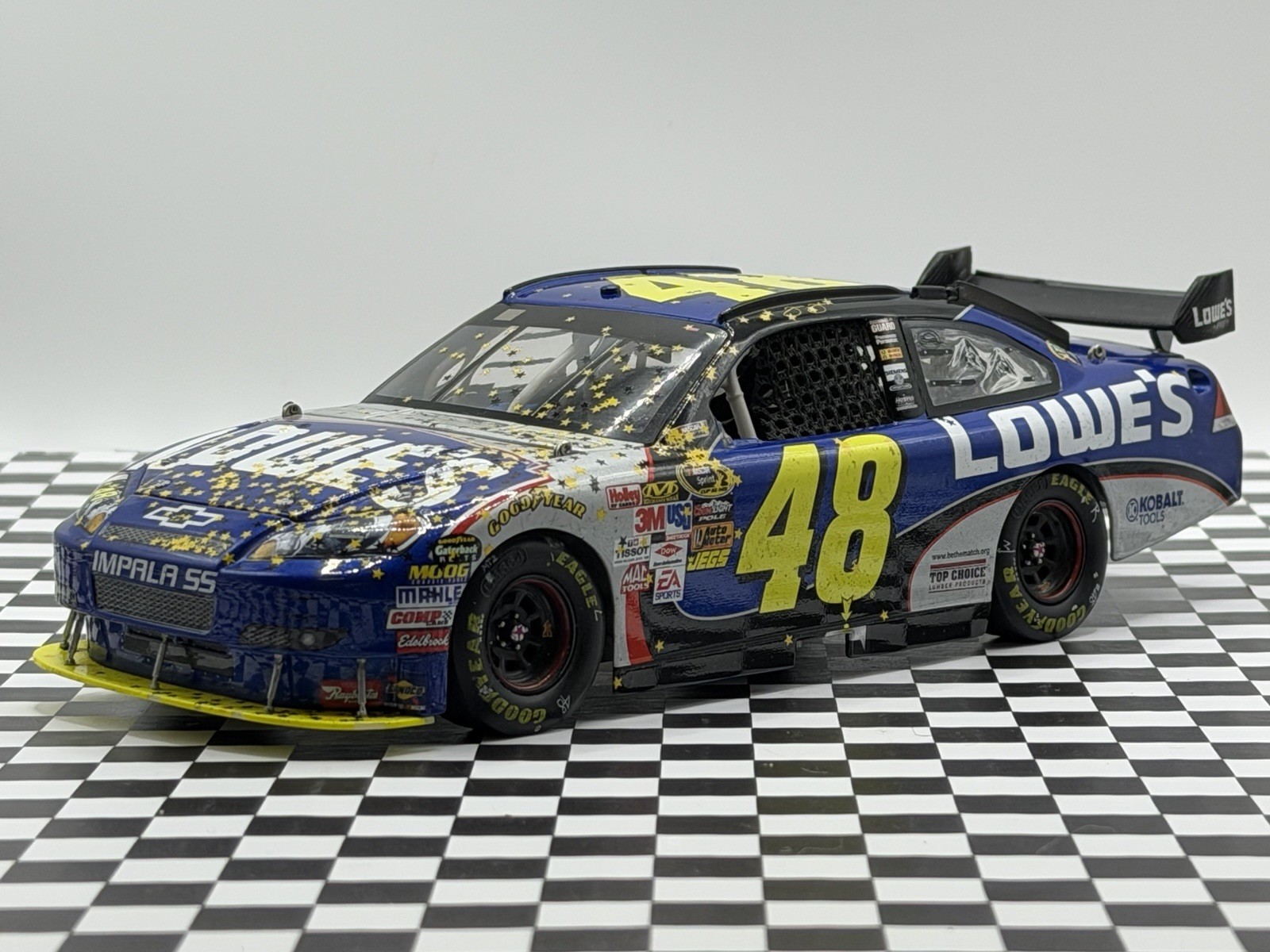 2009 Jimmie Johnson Lowes COT Homestead Raced 4x Champion NASCAR Action 1/24