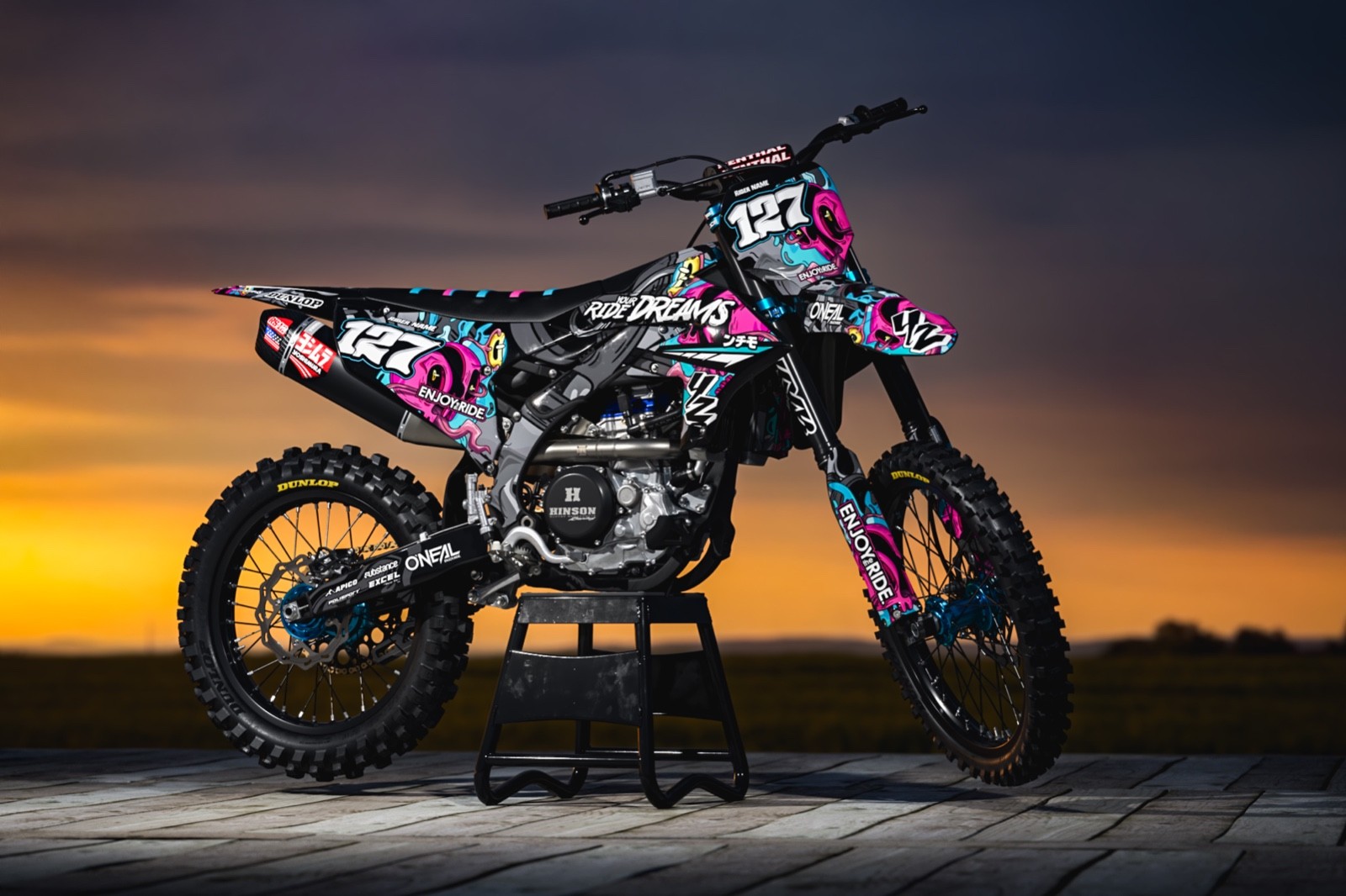 FITS YAMAHA YZ450F 2023 to 2025 and YZ250F 2024 to 2026  graphic kit 450f 250f