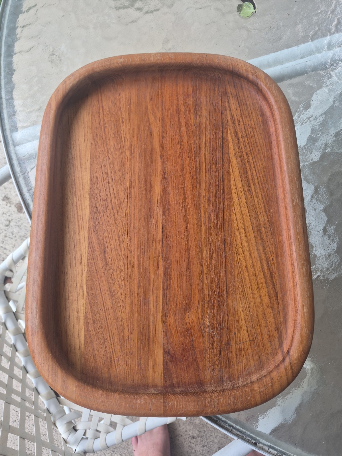 Vintage Dansk JHQ 13X18 Danish Teak Wood Serving Tray
