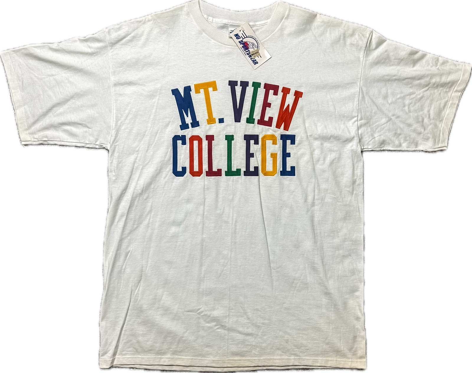 Mountain View College Vintage T-Shirt Spellout XXL Vintage