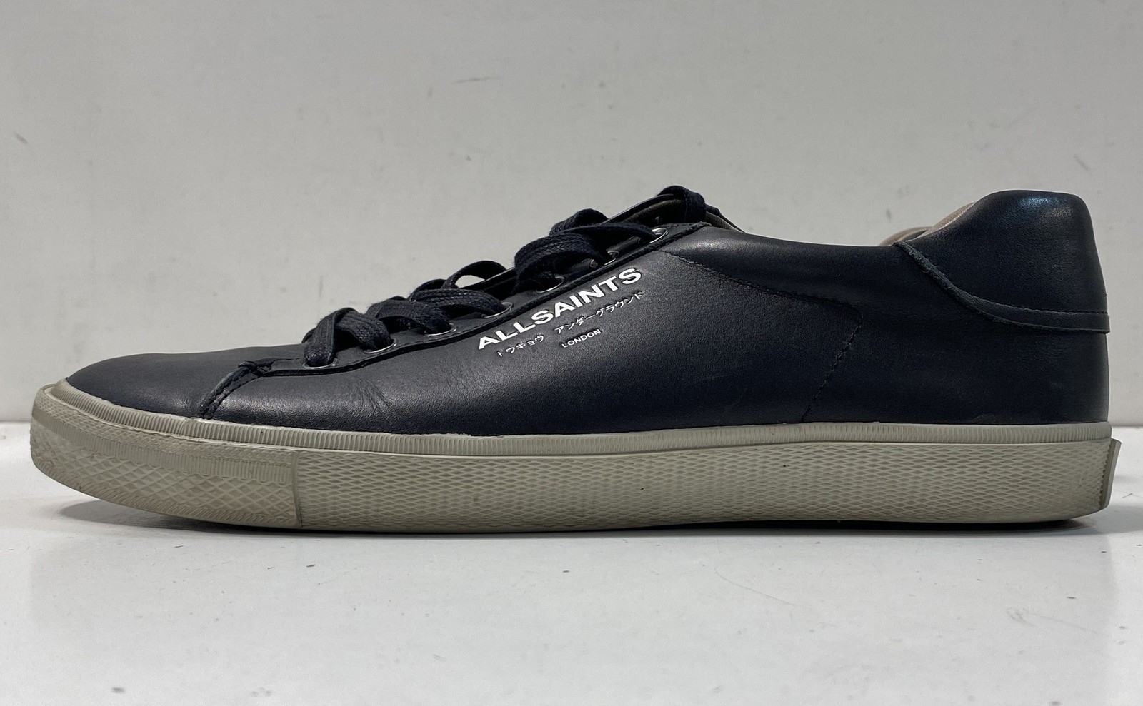 AllSaints Underground LT Black Tokyo London Low Top Sneakers Men\'s Size 11