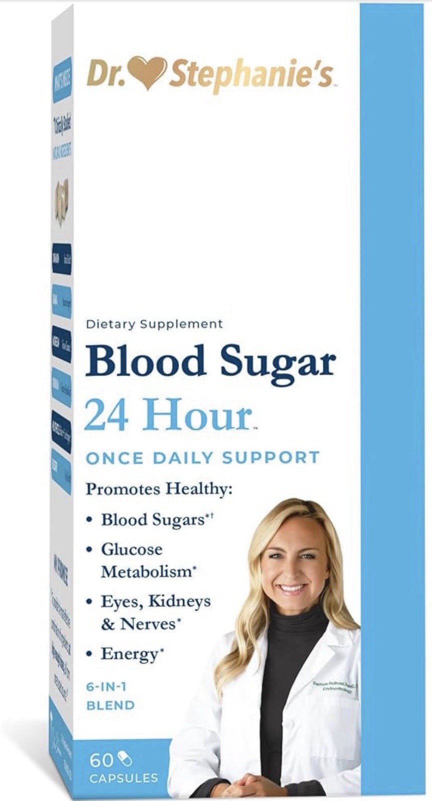 🔥Dr Stephanie's Blood Sugar Support 24 Hour Once Daily 60ct 08/2028 Supplement 🔥Dr Stephanie's Blood Sugar Support 24 Hour Once Daily 60ct 08/2028 Supplement