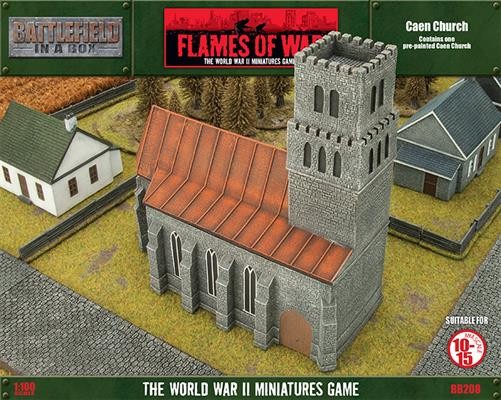 Flames of War Caen Church Terrain By Battlefront BB208 Prepainted