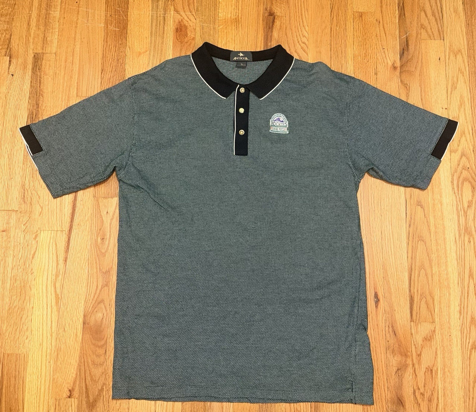 VTG 1995 Colorado Rockies Coors Field Polo Shirt Antigua XL Inaugural Season 