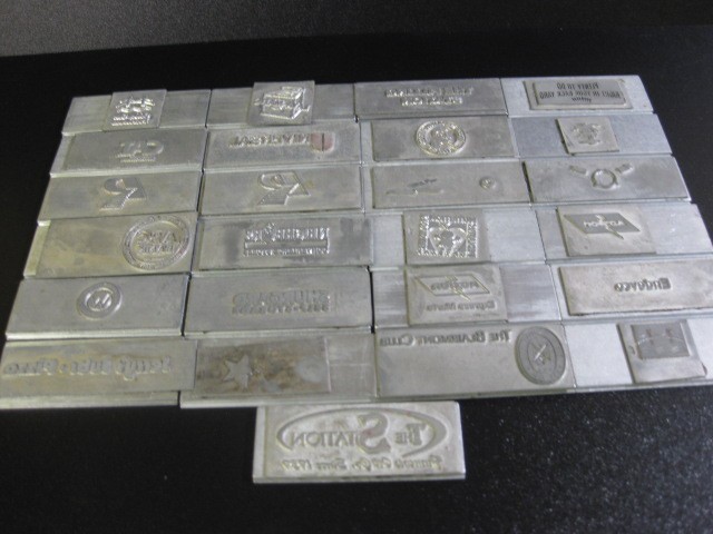 (25) diff. HOT STAMP STAMPING Aluminum DIE BLOCKS * 3