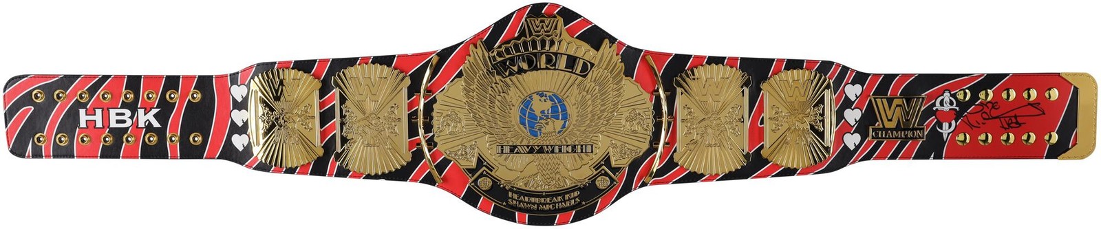 Shawn Michaels WWE Autographed Signature Series Replica Title Belt