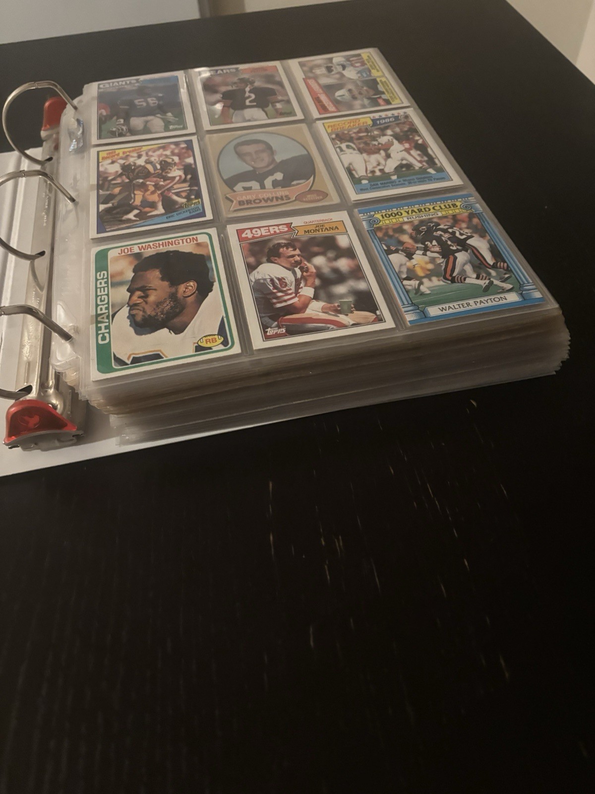 500+ Vintage Football Cards 1970s 1980s Topps 1986 Lot Binder Collection