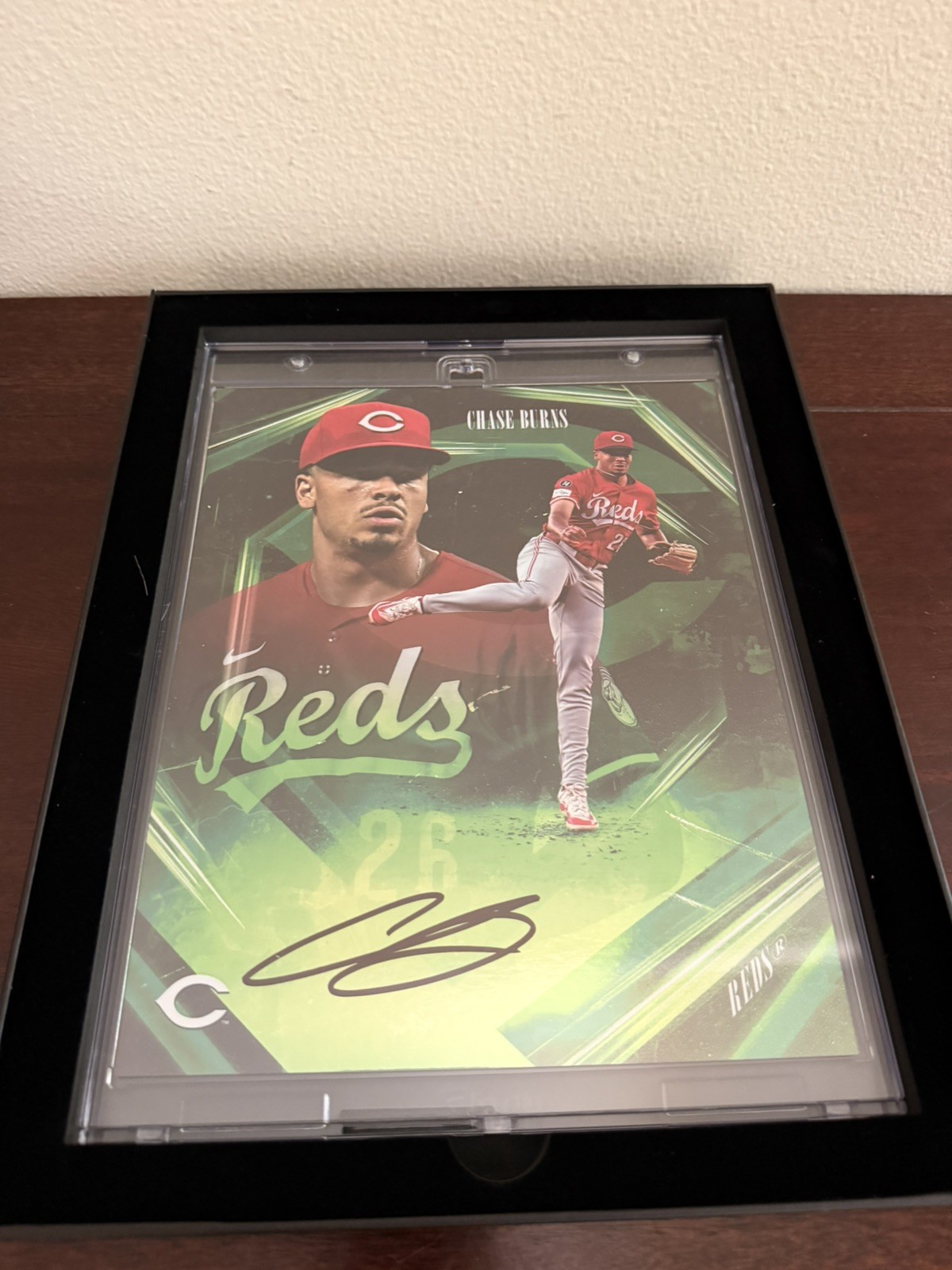 Chase Burns 2026 FANATICS UNDER WRAPS EMANATE AUTO 69/99 Cincinnati Reds