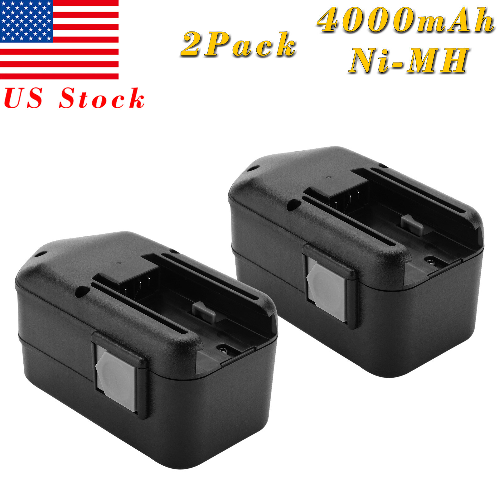 2X 18V 4000mAh NiMH Battery For MILWAUKEE 48-11-2200 48-11-2230 48-11-2232 Tools